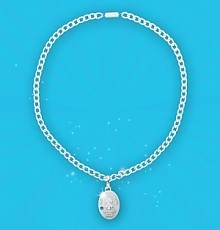 로박엠 타원형 팬던트 남성용 목걸이